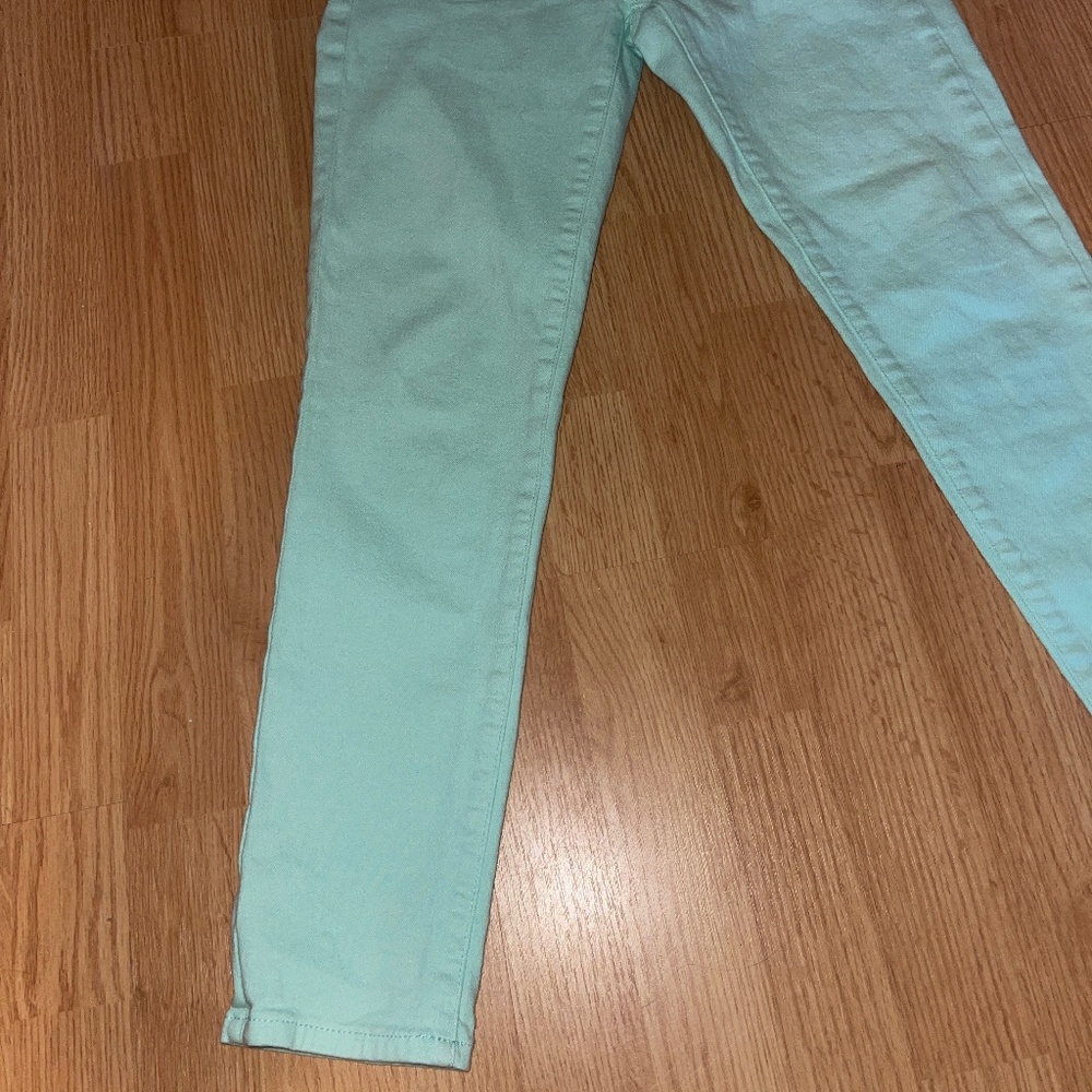 J. Crew Aqua Toothpick Stretch Mid Rise Stretch Ankle Pants Size 27 - Picture 3 of 9